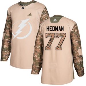 Herren Tampa Bay Lightning Eishockey Trikot Victor Hedman #77 Authentic Camo Veterans Day Practice